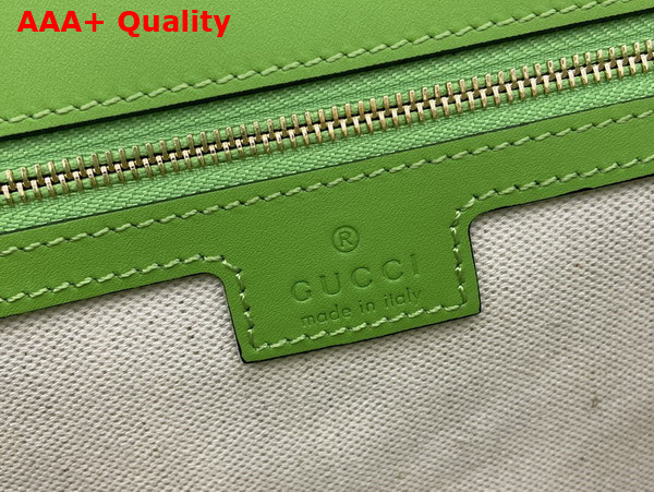 Gucci Blondie Medium Top Handle Bag in Green Leather 815716 Replica