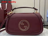 Gucci Blondie Medium Top Handle Bag in Rosso Andora Red Leather 815719 Replica