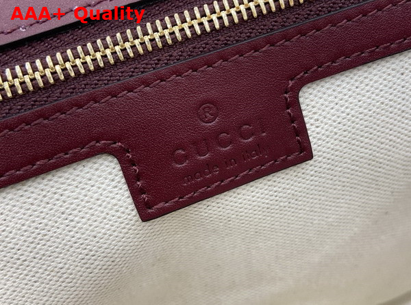 Gucci Blondie Medium Top Handle Bag in Rosso Andora Red Leather 815719 Replica