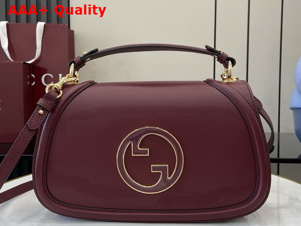 Gucci Blondie Medium Top Handle Bag in Rosso Andora Red Leather 815719 Replica