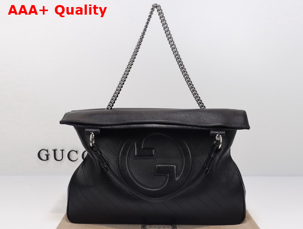 Gucci Blondie Medium Tote Bag in Black Leather 751516 Replica