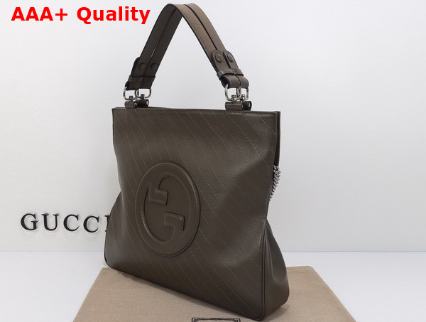 Gucci Blondie Medium Tote Bag in Brown Leather 751516 Replica