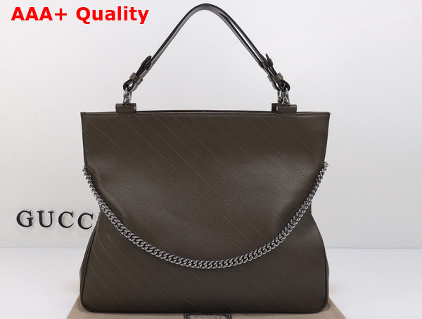 Gucci Blondie Medium Tote Bag in Brown Leather 751516 Replica