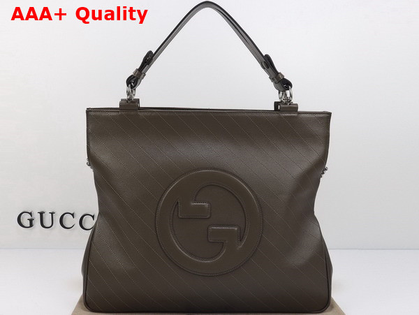 Gucci Blondie Medium Tote Bag in Brown Leather 751516 Replica