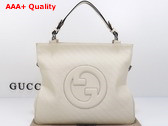 Gucci Blondie Medium Tote Bag in White Leather 751516 Replica