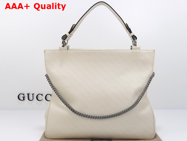 Gucci Blondie Medium Tote Bag in White Leather 751516 Replica