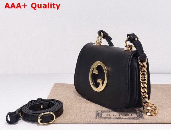 Gucci Blondie Mini Shoulder Bag in Black Leather 724645 Replica