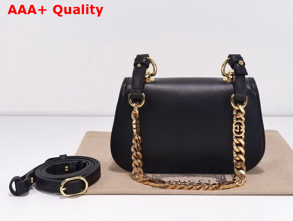 Gucci Blondie Mini Shoulder Bag in Black Leather 724645 Replica