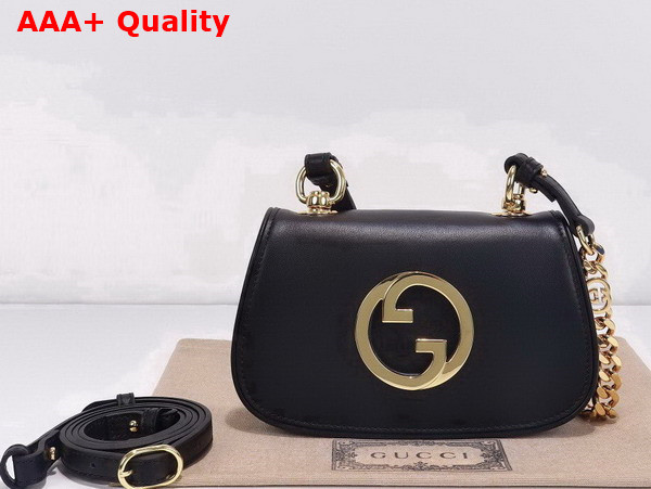 Gucci Blondie Mini Shoulder Bag in Black Leather 724645 Replica