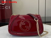 Gucci Blondie Mini Shoulder Bag in Gucci Rosso Ancora Red Patent Leather 815711 Replica