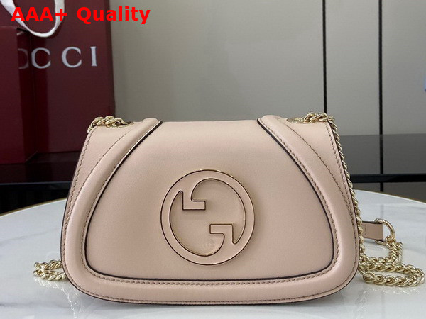 Gucci Blondie Mini Shoulder Bag in Light Pink Leather 815711 Replica