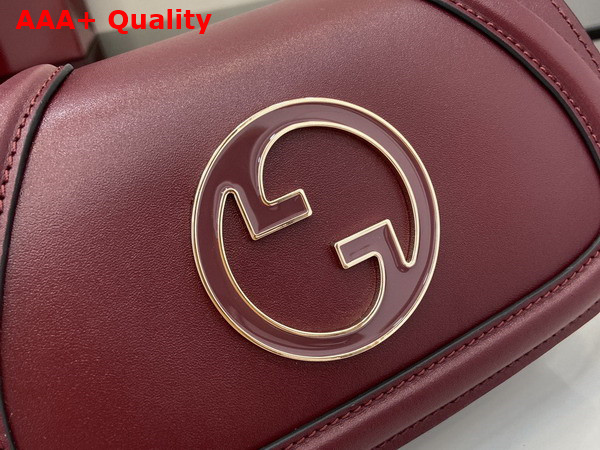 Gucci Blondie Mini Shoulder Bag in Rosso Ancora Red Leather 815711 Replica