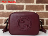 Gucci Blondie Mini Shoulder Bag in Rosso Ancora Red Leather 820429 Replica