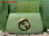 Gucci Blondie Shoulder Bag in Light Green Leather 699268 Replica