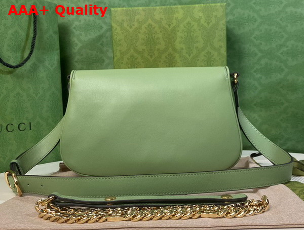 Gucci Blondie Shoulder Bag in Light Green Leather 699268 Replica