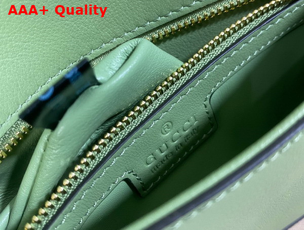 Gucci Blondie Shoulder Bag in Light Green Leather 699268 Replica