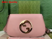 Gucci Blondie Shoulder Bag in Light Pink Leather 699268 Replica