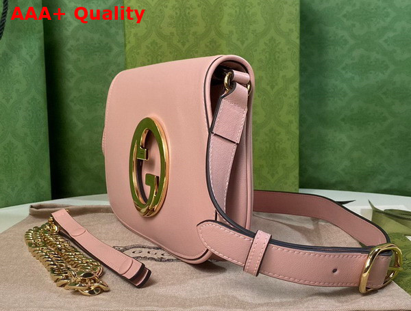 Gucci Blondie Shoulder Bag in Light Pink Leather 699268 Replica