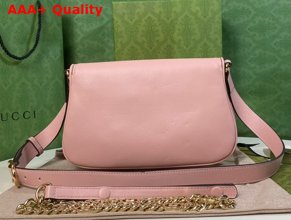 Gucci Blondie Shoulder Bag in Light Pink Leather 699268 Replica