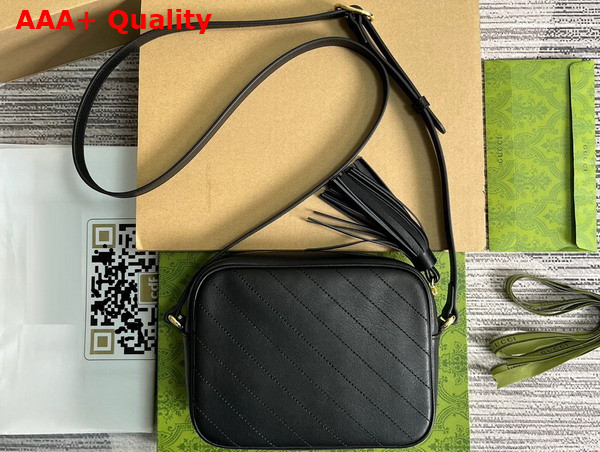 Gucci Blondie Small Shoulder Bag in Black Leather 742360 Replica