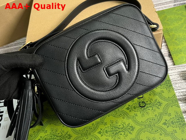 Gucci Blondie Small Shoulder Bag in Black Leather 742360 Replica