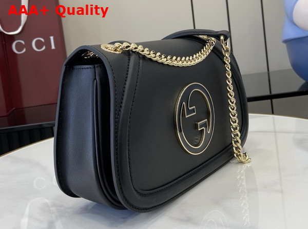 Gucci Blondie Small Shoulder Bag in Black Leather 815715 Replica