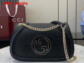 Gucci Blondie Small Shoulder Bag in Black Leather 815715 Replica