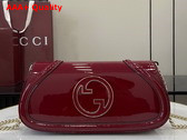 Gucci Blondie Small Shoulder Bag in Gucci Rosso Ancora Red Patent Leather 814952 Replica