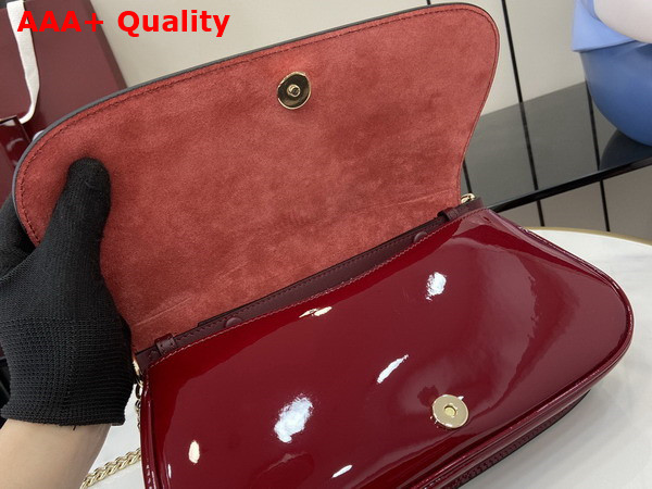 Gucci Blondie Small Shoulder Bag in Gucci Rosso Ancora Red Patent Leather 814952 Replica