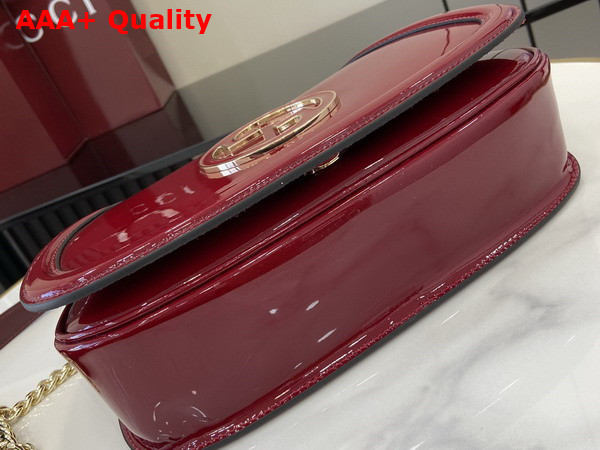 Gucci Blondie Small Shoulder Bag in Gucci Rosso Ancora Red Patent Leather 815715 Replica