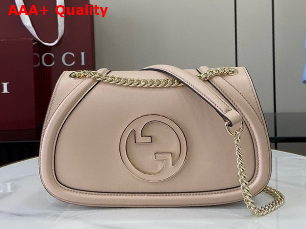 Gucci Blondie Small Shoulder Bag in Light Pink Leather 815715 Replica