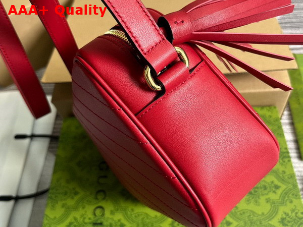 Gucci Blondie Small Shoulder Bag in Red Leather 742360 Replica