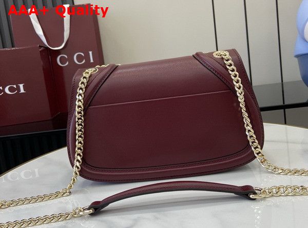 Gucci Blondie Small Shoulder Bag in Rosso Ancora Red Leather 815715 Replica