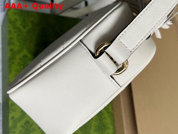 Gucci Blondie Small Shoulder Bag in White Leather 742360 Replica