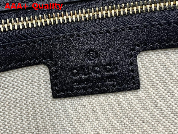 Gucci Blondie Small Top Handle Bag in Black Smooth Leather 815714 Replica