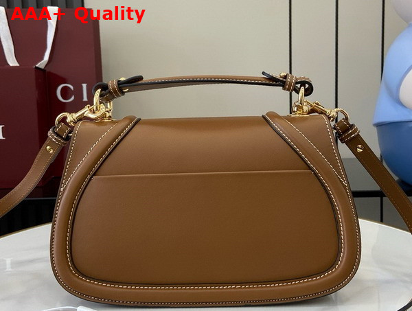 Gucci Blondie Small Top Handle Bag in Brown Smooth Leather 815714 Replica