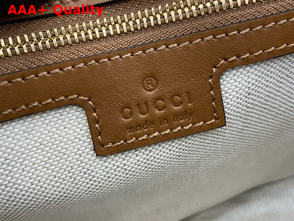 Gucci Blondie Small Top Handle Bag in Brown Smooth Leather 815714 Replica