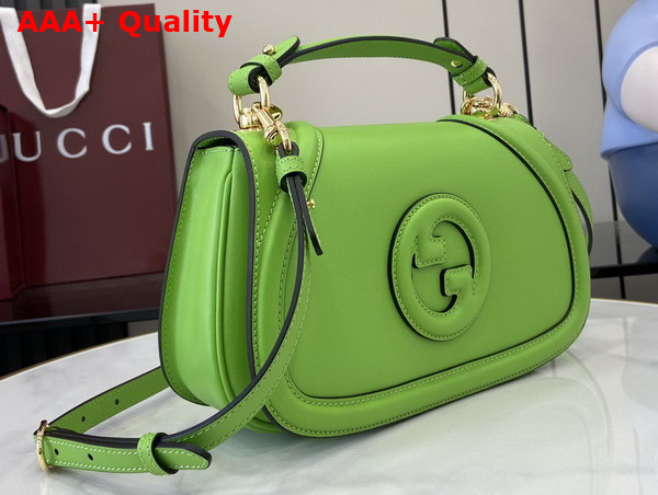 Gucci Blondie Small Top Handle Bag in Green Leather 815714 Replica