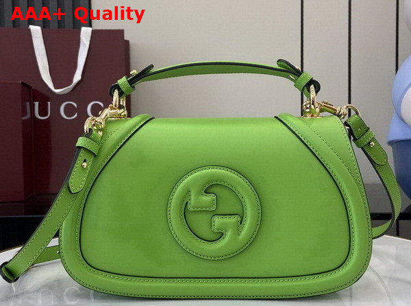 Gucci Blondie Small Top Handle Bag in Green Leather 815714 Replica