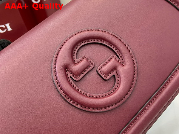 Gucci Blondie Small Top Handle Bag in Rosso Ancora Red Smooth Leather 815714 Replica