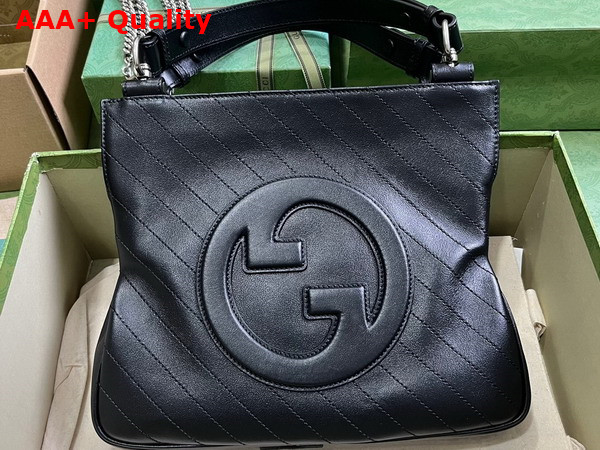 Gucci Blondie Small Tote Bag in Black Leather 751518 Replica