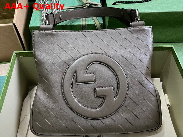 Gucci Blondie Small Tote Bag in Brown Leather 751518 Replica