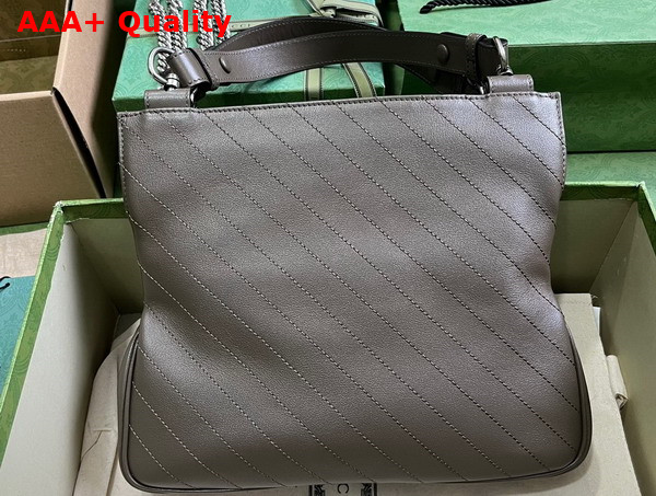 Gucci Blondie Small Tote Bag in Brown Leather 751518 Replica