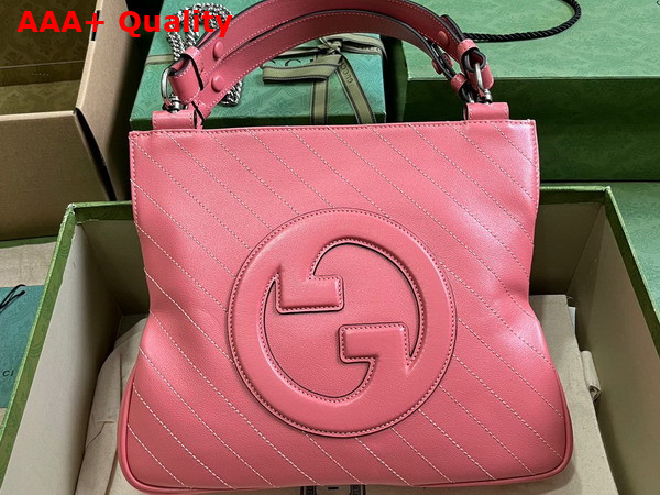 Gucci Blondie Small Tote Bag in Pink Leather 751518 Replica