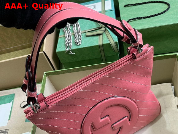 Gucci Blondie Small Tote Bag in Pink Leather 751518 Replica