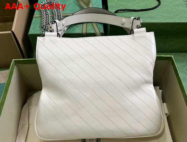 Gucci Blondie Small Tote Bag in White Leather 751518 Replica