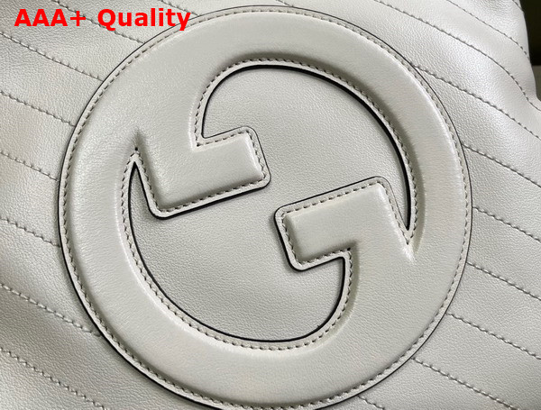 Gucci Blondie Small Tote Bag in White Leather 751518 Replica