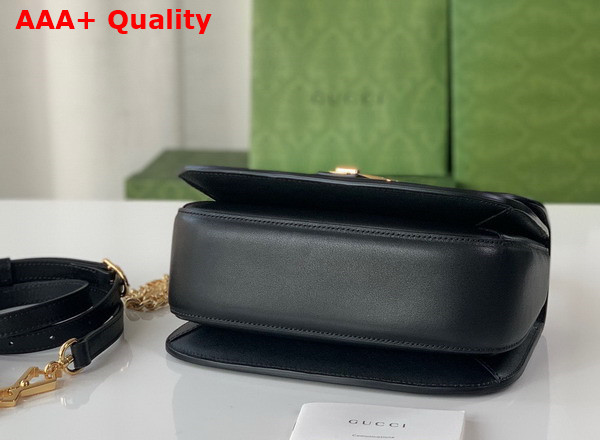 Gucci Blondie Top Handle Bag in Black Leather 735101 Replica