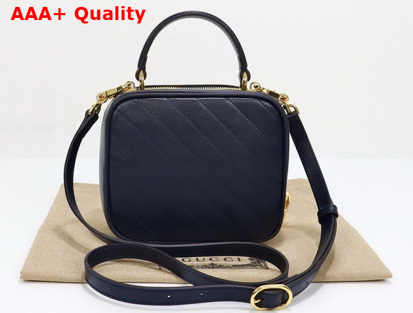 Gucci Blondie Top Handle Bag in Black Leather 744434 Replica