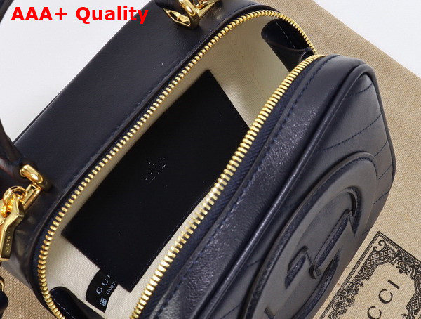 Gucci Blondie Top Handle Bag in Black Leather 744434 Replica